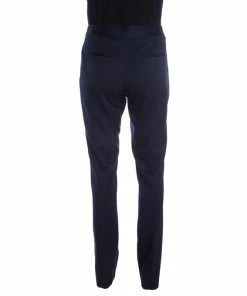 Discount ❤️ Stella McCartney Navy Blue Wool Tailored Pants S For 👩 Women ❤️ -Stella McCartney Shop luxury women stella mccartney used clothes p140796 003