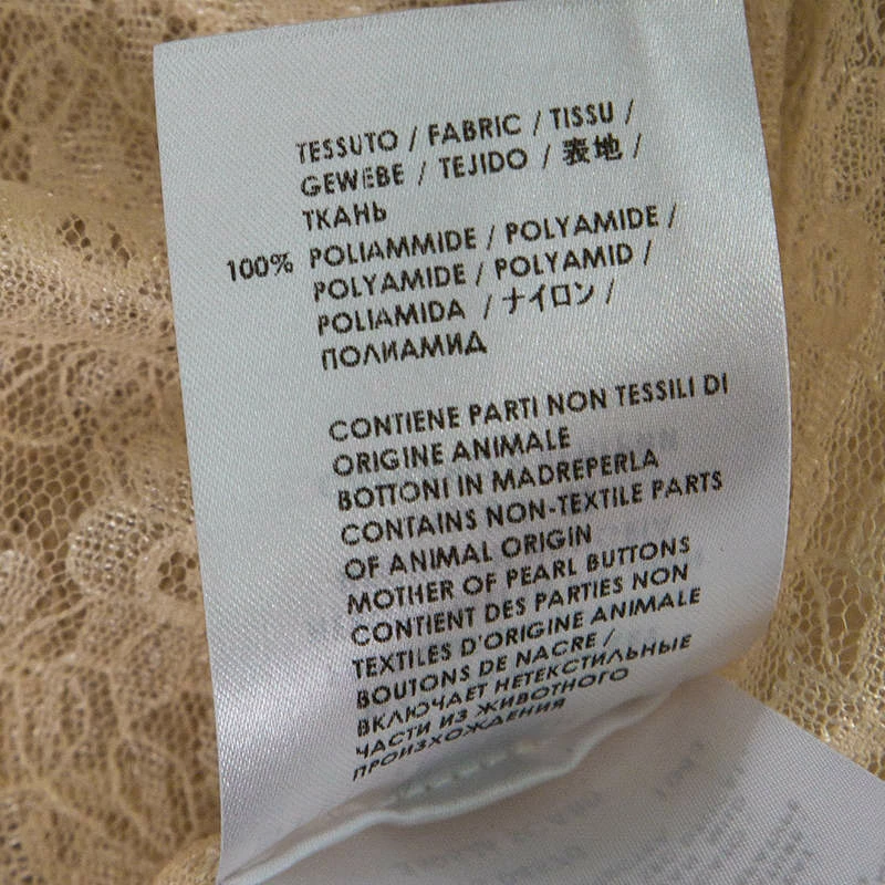 Cheap 𧨠Stella McCartney Beige Jasper Rosebud Sheer Lace Top M For π© Women π 9 Cheap 𧨠Stella McCartney Beige Jasper Rosebud Sheer Lace Top M For π© Women π - Image 7