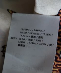 Flash Sale ❤️ Stella McCartney Cream Wild Cat Printed Silk Elasticized Waist Christine Pants S For 👩 Women 🌟 -Stella McCartney Shop luxury women stella mccartney used clothes p145097 006