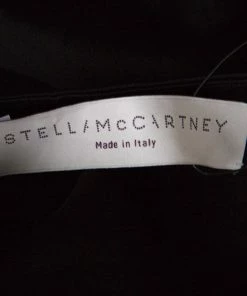 Best deal ⌛ Stella McCartney Black Satin Ruffled Neck Waist Tie Detail Sleeveless Top S For 👩 Women 🛒 -Stella McCartney Shop luxury women stella mccartney used clothes p147168 0005