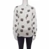 Best reviews of ✨ Stella McCartney Off White Tiger Face Print Silk Blouse S For 👩 Women 👏 -Stella McCartney Shop luxury women stella mccartney used clothes p148698 001