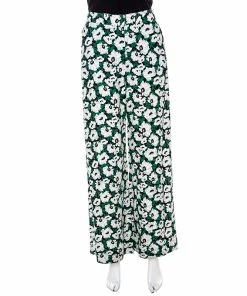 Flash Sale 🛒 Stella McCartney Floral Printed High Waist Wide Leg Maude Trousers S For 👩 Women ❤️