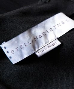 New 😉 Stella McCartney Black Gathered Shoulder Detail Long Sleeve Jumpsuit S For 👩 Women 💯 -Stella McCartney Shop luxury women stella mccartney used clothes p160870 0005