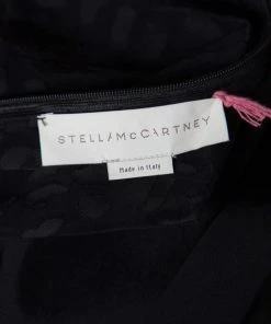 Best Sale 💯 Stella McCartney Black Sheer Burnout Leopard Panel Detail Sleeveless 👗 Dress S For 👩 Women 👏 -Stella McCartney Shop luxury women stella mccartney used clothes p163404 002