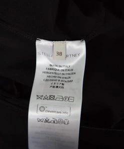 Best Sale 💯 Stella McCartney Black Sheer Burnout Leopard Panel Detail Sleeveless 👗 Dress S For 👩 Women 👏 -Stella McCartney Shop luxury women stella mccartney used clothes p163404 003