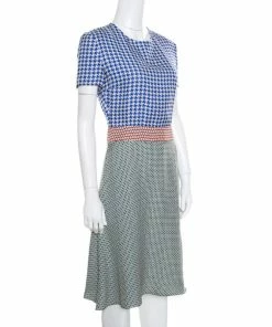 New 🎉 Stella McCartney Multicolor Printed Crepe Short Sleeve 👗 Dress S For 👩 Women 👍 -Stella McCartney Shop luxury women stella mccartney used clothes p163416 002