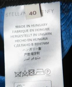 Discount 😍 Stella McCartney Blue Floral Jacquard Patterned Stretch Tapered Trousers S For 👩 Women 😀 -Stella McCartney Shop luxury women stella mccartney used clothes p163688 001