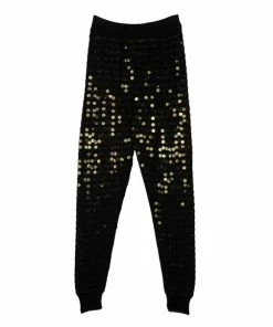 Budget 👍 Stella McCartney Metallic Sequined Meshjersey Pants M For 👩 Women 🔔 -Stella McCartney Shop luxury women stella mccartney used clothes p16382 0004