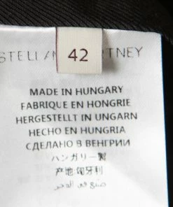 Flash Sale 🛒 Stella McCartney Black And Blue Floral Jacquard Sleeveless Peplum Top M For 👩 Women 🎉 -Stella McCartney Shop luxury women stella mccartney used clothes p164652 003