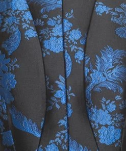 Flash Sale 🛒 Stella McCartney Black And Blue Floral Jacquard Sleeveless Peplum Top M For 👩 Women 🎉 -Stella McCartney Shop luxury women stella mccartney used clothes p164652 007