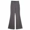 Best Pirce ✨ Stella McCartney Monochrome Wool And Cotton Flared Bottom Trousers XXS For 👩 Women 🔔 -Stella McCartney Shop luxury women stella mccartney used clothes p168261 002