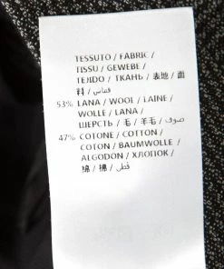 Best Pirce ✨ Stella McCartney Monochrome Wool And Cotton Flared Bottom Trousers XXS For 👩 Women 🔔 -Stella McCartney Shop luxury women stella mccartney used clothes p168261 004