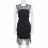 Top 10 🛒 Stella McCartney Black Sheer Silk Paneled Sleeveless Sheath 👗 Dress M For 👩 Women 🧨 -Stella McCartney Shop luxury women stella mccartney used clothes p169023 003