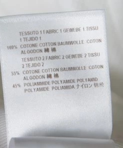 New 🛒 Stella McCartney White Cotton Pleated Mesh Hem Detail Midi 👗 Skirt M For 👩 Women 🤩 -Stella McCartney Shop luxury women stella mccartney used clothes p171515 004