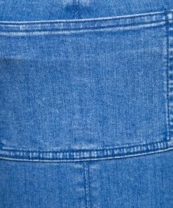 Best Sale 😉 Stella McCartney Indigo Light Washed Wide Leg Denim Overalls S For 👩 Women ✨ -Stella McCartney Shop luxury women stella mccartney used clothes p171973 006