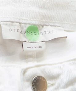 Buy ❤️ Stella McCartney White Cotton Stretch Rose Embroidered Applique Skinny 👖 Jeans S For 👩 Women ⌛ -Stella McCartney Shop luxury women stella mccartney used clothes p172606 006