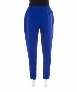 Best Pirce ❤️ Stella McCartney Cobalt Blue Crepe Elasticized Waist Tamara Pants M For 👩 Women 🌟 11 Best Pirce ❤️ Stella McCartney Cobalt Blue Crepe Elasticized Waist Tamara Pants M For 👩 Women 🌟 -Stella McCartney Shop luxury women stella mccartney used clothes p176940 001