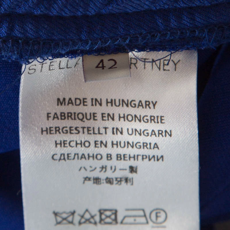 Best Pirce ❤️ Stella McCartney Cobalt Blue Crepe Elasticized Waist Tamara Pants M For 👩 Women 🌟 8 Best Pirce ❤️ Stella McCartney Cobalt Blue Crepe Elasticized Waist Tamara Pants M For 👩 Women 🌟 - Image 6