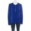 Hot Sale 😍 Stella McCartney Blue Crepe Zip Detail Arlesa Blouse S For 👩 Women 🛒 -Stella McCartney Shop luxury women stella mccartney used clothes p176951 005