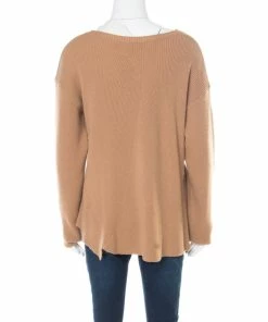 Best Sale 🤩 Stella McCartney Toffee Brown Ribbed Knit Wool Handkerchief Hem Sweater M For 👩 Women 🥰 -Stella McCartney Shop luxury women stella mccartney used clothes p177066 004