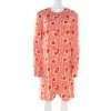 Discount ⭐ Stella McCartney Orange Heart Printed Shift 👗 Dress M For 👩 Women 🎉