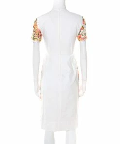 New ⭐ Stella McCartney Metallic Neon Floral Jacquard Ridley Sheath 👗 Dress XS For 👩 Women ⭐ -Stella McCartney Shop luxury women stella mccartney used clothes p178188 007