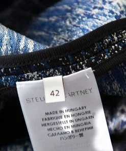 Best Pirce ⭐ Stella McCartney Blue Jacquard Becca Mini 👗 Skirt M For 👩 Women 👍 -Stella McCartney Shop luxury women stella mccartney used clothes p179976 006
