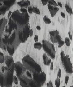 Promo 😀 Stella McCartney Grey Peony Animal Print Silk Pleated Sleeve Boxy Blouse M For 👩 Women 🥰 -Stella McCartney Shop luxury women stella mccartney used clothes p182087 003