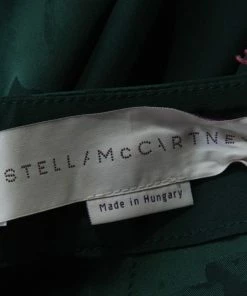 Brand new 😀 Stella McCartney Green Magnolia Pattern Jacquard Asymmetric Cecilia 👗 Skirt M For 👩 Women ✨ -Stella McCartney Shop luxury women stella mccartney used clothes p183183 005