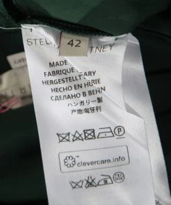 Brand new 😀 Stella McCartney Green Magnolia Pattern Jacquard Asymmetric Cecilia 👗 Skirt M For 👩 Women ✨ -Stella McCartney Shop luxury women stella mccartney used clothes p183183 006