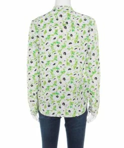 Hot Sale 🎉 Stella McCartney Multicolor Floral Printed Silk Long Sleeve Eva Blouse S For 👩 Women 😍 -Stella McCartney Shop luxury women stella mccartney used clothes p183613 004