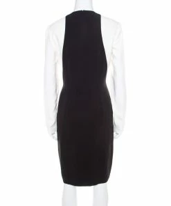 Discount ⌛ Stella McCartney Monochrome Long Sleeve Sheath 👗 Dress M For 👩 Women 😀 -Stella McCartney Shop luxury women stella mccartney used clothes p184805 005