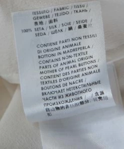 Brand new ⌛ Stella McCartney Cream Silk Crepe Estelle Long Sleeve Blouse M For 👩 Women 🛒 -Stella McCartney Shop luxury women stella mccartney used clothes p185470 001