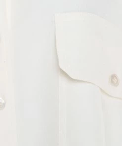 Brand new ⌛ Stella McCartney Cream Silk Crepe Estelle Long Sleeve Blouse M For 👩 Women 🛒 -Stella McCartney Shop luxury women stella mccartney used clothes p185470 007