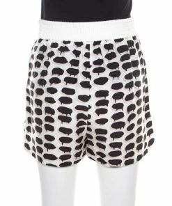 Promo ⌛ Stella McCartney Multicolor Speech Balloon Printed Shorts S For 👩 Women 😀 -Stella McCartney Shop luxury women stella mccartney used clothes p192962 004