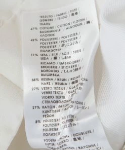 Discount 👍 Stella McCartney White Embellished Applique Detail Rex Mini 👗 Skirt M For 👩 Women ❤️ -Stella McCartney Shop luxury women stella mccartney used clothes p192976 002