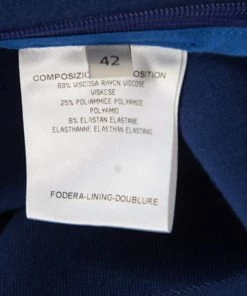 Hot Sale 🌟 Stella McCartney Cobalt Blue Embossed Jacquard Front Panel Detail Long Sleeve 👗 Dress M For 👩 Women ✔️ -Stella McCartney Shop luxury women stella mccartney used clothes p194072 004