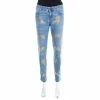 Budget 🔔 Stella McCartney Indigo Wild Cat Foil Printed Denim Skinny Ankle 👖 Jeans M For 👩 Women 👏 -Stella McCartney Shop luxury women stella mccartney used clothes p196973 001