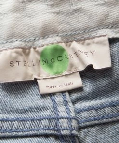 Budget 🔔 Stella McCartney Indigo Wild Cat Foil Printed Denim Skinny Ankle 👖 Jeans M For 👩 Women 👏 -Stella McCartney Shop luxury women stella mccartney used clothes p196973 005