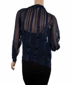 Buy 😍 Stella McCartney Sheer Silk Drawstring Top S For 👩 Women 💯 -Stella McCartney Shop luxury women stella mccartney used clothes p20681 003
