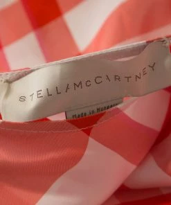 Wholesale 🤩 Stella McCartney Chilli Red Checked Sleeveless Benedicte Shift 👗 Dress S For 👩 Women 🥰 -Stella McCartney Shop luxury women stella mccartney used clothes p208065 003