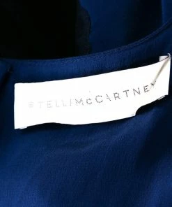 Cheap 🔔 Stella McCartney Black And Blue Stretch Crepe Lace Detail Shift 👗 Dress M For 👩 Women 💯 -Stella McCartney Shop luxury women stella mccartney used clothes p210662 004