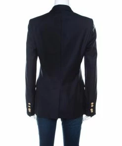 Best reviews of 🎉 Stella McCartney Navy Blue Wool Gold Button Detail Single Button Blazer M For 👩 Women 🤩 -Stella McCartney Shop luxury women stella mccartney used clothes p211684 001