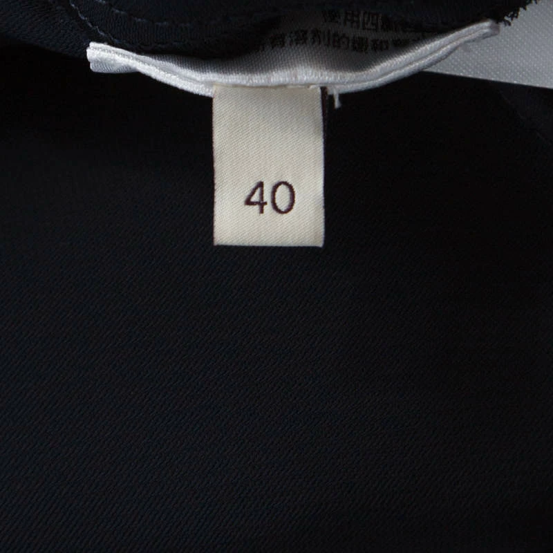 Cheap 🔔 Stella McCartney Navy Blue Crepe Peplum Detail Leonore Top S For 👩 Women 🔔 8 Cheap 🔔 Stella McCartney Navy Blue Crepe Peplum Detail Leonore Top S For 👩 Women 🔔 - Image 6