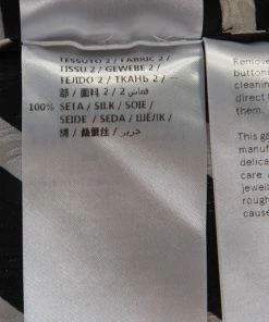 Best deal 👏 Stella McCartney Black & White Chevron & Stripes Printed Silk Moire 👚 Shirt M For 👩 Women ⭐ -Stella McCartney Shop luxury women stella mccartney used clothes p221614 001