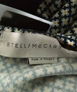 Buy 😉 Stella McCartney Black & Printed Bodice Crepe Wide-Leg Short-Sleeve Jumpsuit M For 👩 Women ⭐ -Stella McCartney Shop luxury women stella mccartney used clothes p223505 004