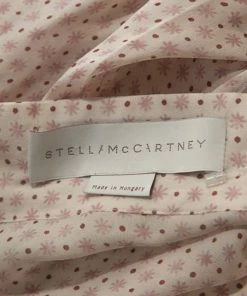 Wholesale 👏 Stella McCartney Pale Pink Printed Silk Billowing Sleeve Blouse S For 👩 Women ⭐ -Stella McCartney Shop luxury women stella mccartney used clothes p241549 006