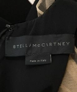 Cheap 👍 Stella McCartney Black Velvet Belted Saskia Stretch-Cady Gown M For 👩 Women ✔️ -Stella McCartney Shop luxury women stella mccartney used clothes p244164 002