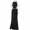 Cheap 👍 Stella McCartney Black Velvet Belted Saskia Stretch-Cady Gown M For 👩 Women ✔️ -Stella McCartney Shop luxury women stella mccartney used clothes p244164 005