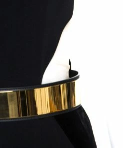 Cheap 👍 Stella McCartney Black Velvet Belted Saskia Stretch-Cady Gown M For 👩 Women ✔️ -Stella McCartney Shop luxury women stella mccartney used clothes p244164 006